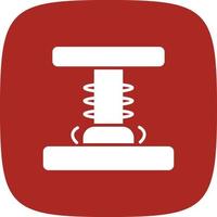 Press Glyph Round Corner vector