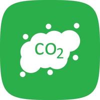 Co2 Glyph Round Corner vector