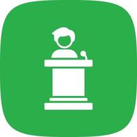 Speech Glyph Round Corner vector