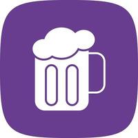 Beer Glyph Round Corner vector