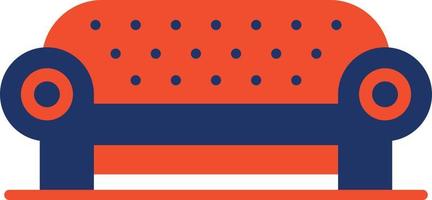 Sofa Color Icon vector