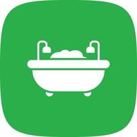 Bath Glyph Round Corner vector