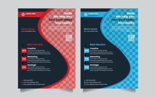 Corporate business flyer template vector design