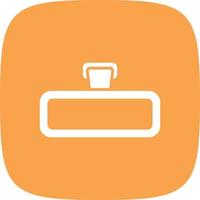 19 - Rear View Mirror Glyph Round Corner vector