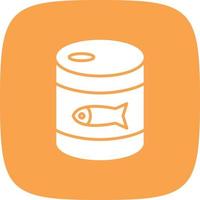 Canned Food Glyph Round Corner vector