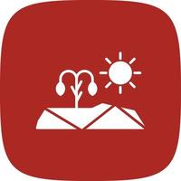 Drought Glyph Round Corner vector