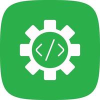 Programming Glyph Round Corner vector