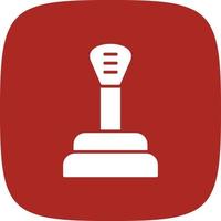 22 -  Gear Stick Glyph Round Corner vector