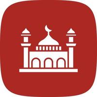 Mosque Glyph Round Corner vector