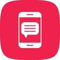 Message Glyph Round Corner vector