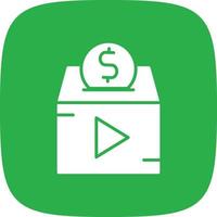 Donate Glyph Round Corner vector