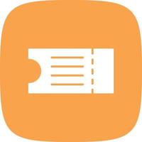 Ticket Glyph Round Corner vector