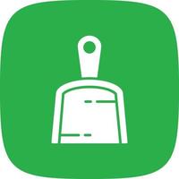 Dustpan Glyph Round Corner vector