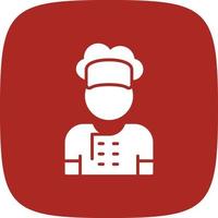 Chef Glyph Round Corner vector