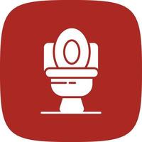 Toilet Glyph Round Corner vector