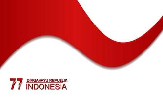 17 de agosto feliz día de la independencia república de indonesia, diseño de fondo vector