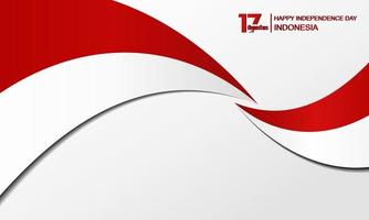 17 august. Happy Independence Day Republic Of Indonesia, Background Design vector