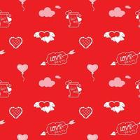 Seamless pattern for Valentine's Day vector