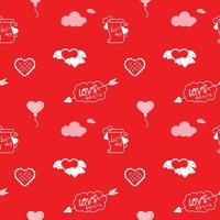 Seamless pattern for Valentine's Day vector