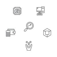 Fintech Internet icons set . Fintech Internet pack symbol vector elements for infographic web