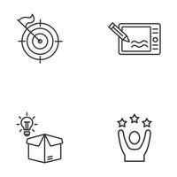 creativity icons set . creativity pack symbol vector elements for infographic web