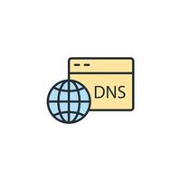 dns icons  symbol vector elements for infographic web