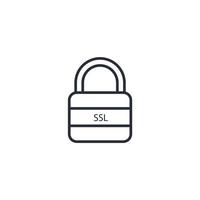 Ssl icons  symbol vector elements for infographic web