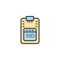 SSD icons  symbol vector elements for infographic web