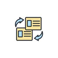 Transfer icons  symbol vector elements for infographic web