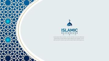 lujo árabe y elegante fondo islámico con patrón vector