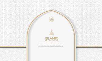 islamicluxury fondo islámico ornamental con adorno decorativo patrón islámico vector