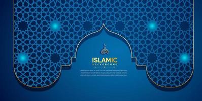 Arabic background with beautiful pattern vector