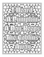 Christmas Quotes Coloring Book Page, inspirational words coloring book pages design. Positive Quotes design vector