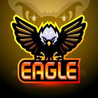 Eagle mascot sport esport logo design vector