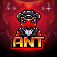 Ants mascot esport logo design