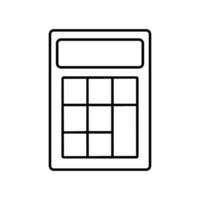 Technology calculator icon outline vector