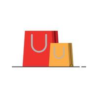 Shopping bag icon vector