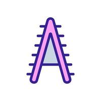 staircase side view icon vector outline illustration