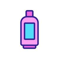 makeup remover gel bottle icon vector outline illustration