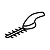 garden brush cutter icon vector outline illustration