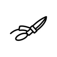 secateurs with comfortable handle icon vector outline illustration