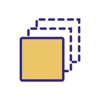 three different layers icon vector outline illustration