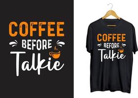 vector de diseño de camiseta de tipografía de café, artesanía de svg de café
