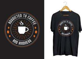 Coffee typography t-shirt design, coffee emblem SVG craft design vector