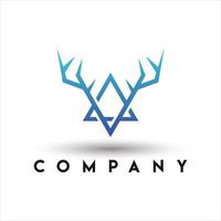 Deer Antlers Logo. The Forest Logo vector