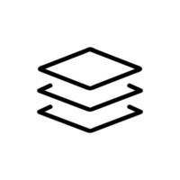 complex composition layer icon vector outline illustration