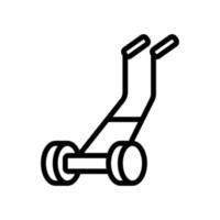 petrol scissors icon vector outline illustration