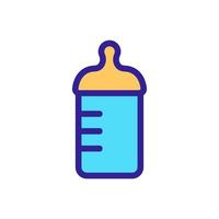 plastic bottle icon vector. Isolated contour symbol illustration vector