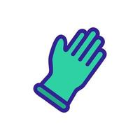 glove of latex icon vector. Isolated contour symbol illustration vector