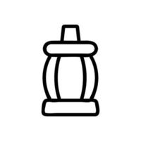 closed rounded light icon vector outline illustration